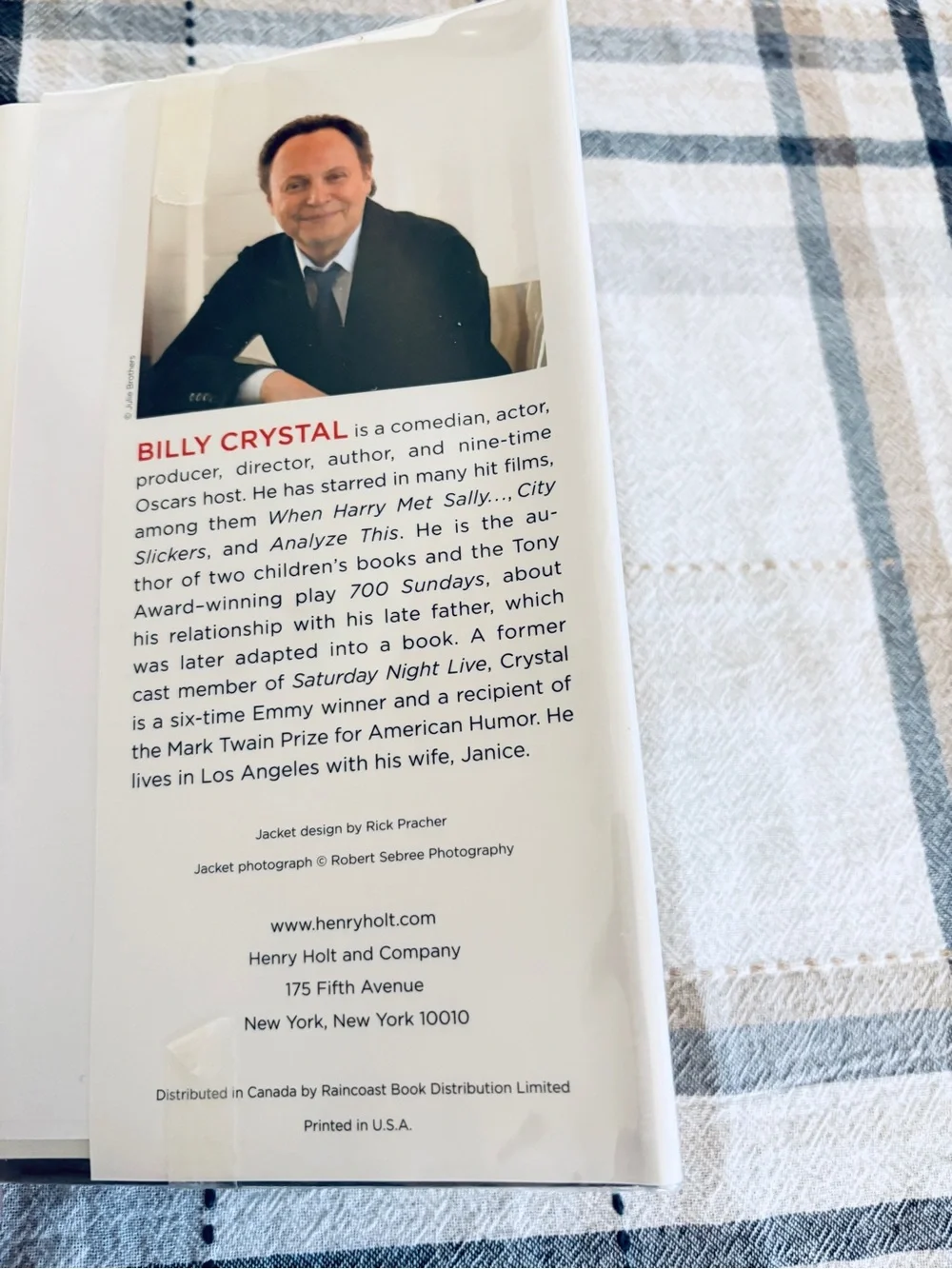 Still Foolin Em Billy Crystal Hardcover Book 2013 Biography Comedian Ex Library